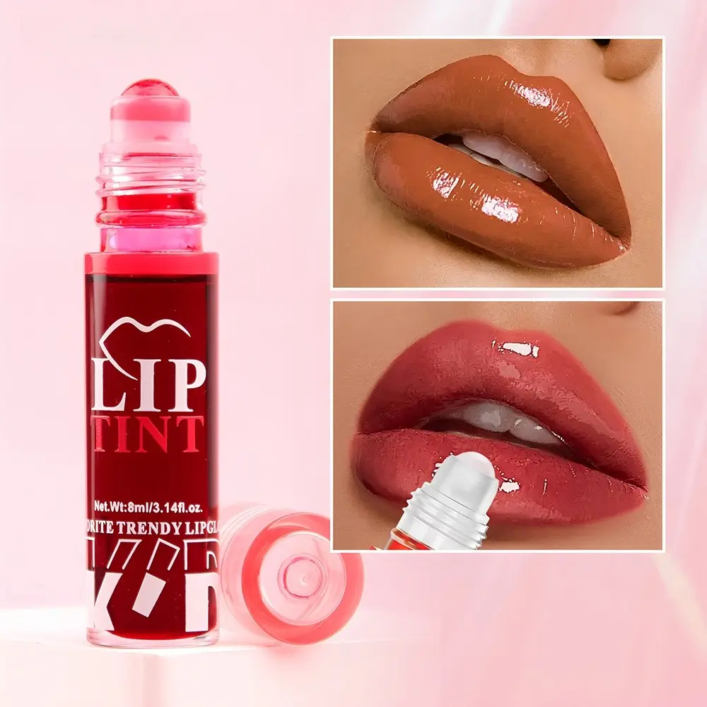 Roller Berry Lip Oil Gloss, Natural Hydration, Long-Lasting Moisture, Non-Drying Lip Balm, Ideal for Daily Use, Liquid Form