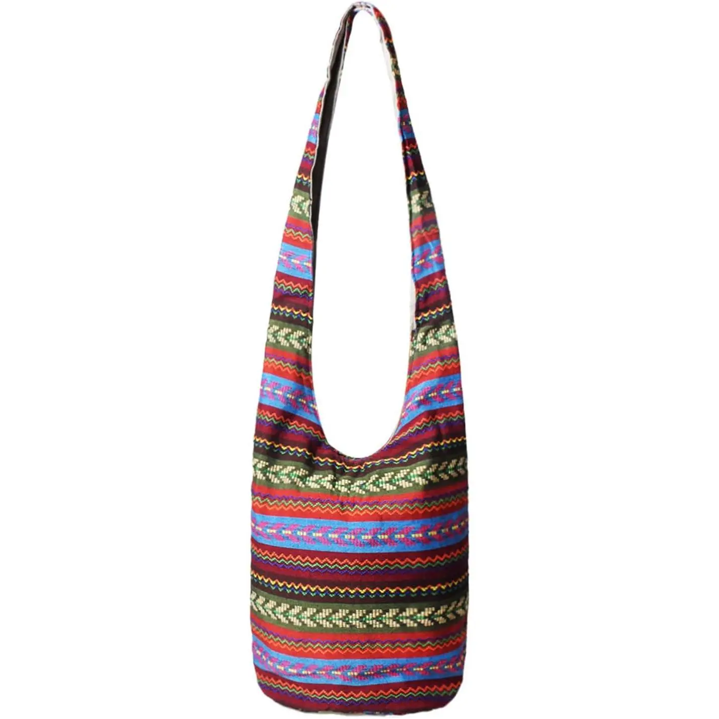 Hobo Boho  Bag for Women Zipped Small Hippie Cloth Purse | Durable Canvas, Large Capacity, Hippie Crossbody Bag, Sling  Bag, Zip Closure, Bohemian Style, For Travel Daily Use