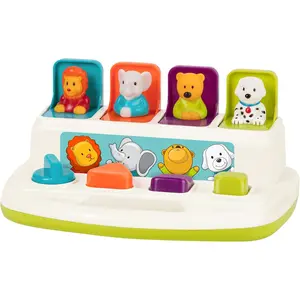Cause-and-Effect Toy – Developmental Toy with Buttons & Colors – Color Sorting Animal Toys – for Kids, Toddlers, Babies – 18+ Months – Pop-Up Palsfidget toys