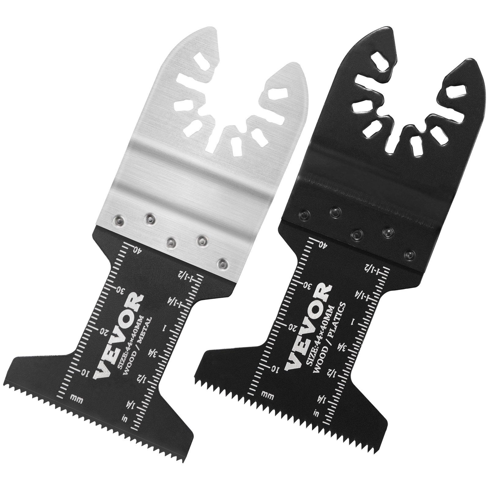 VEVOR 30PCS Multi Tool Blades Kits, Universal Quick Release Oscillating Saw Blades, 8 Types Wood Metal Plastic Oscillating Tool Blades, Fit Dewalt Bosch Milwaukee Hitachi Chicago Craftsman