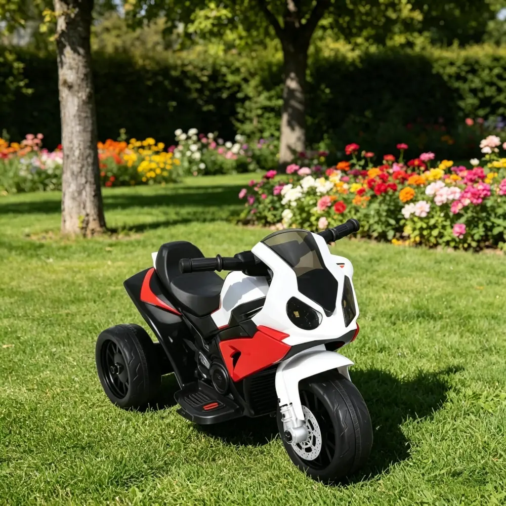 Kids Ebike-Style Electric Ride-On Motorcycle, Battery-Powered Toy Bike for Young Riders