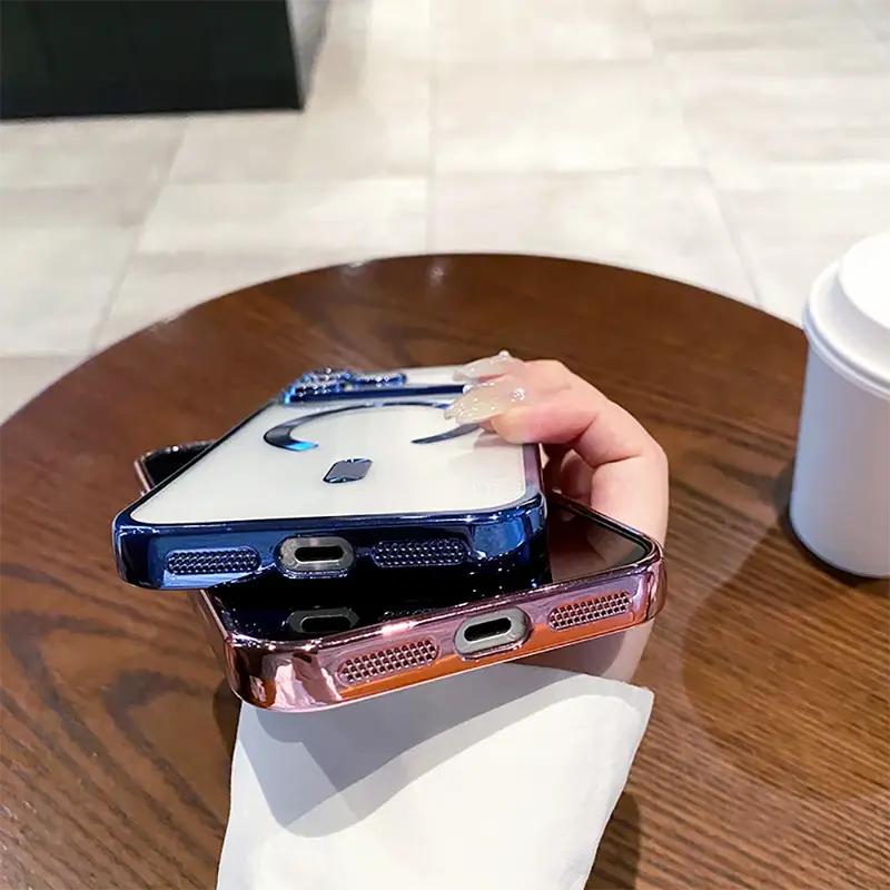 OREKROY Clear Case for iPhone 17 Pro Max 17 Air 17 Pro 17, 16 15 Pro Max,Compatible with MagSafe,with Camera Lens Protector,Slim Magnetic Soft TPU Phone Cover OREKROY Clear Case for iPhone 17 Pro Max 17 Air 17 Pro 17, 16 15 Pro Max,Compatible with MagSafe,with Camera Lens Protector,Slim Magnetic Soft TPU Phone Cover