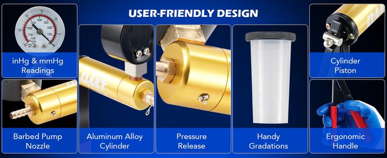 Orion Motor Tech Brake Bleeder Kit with Hand Vacuum Pump and Adapters, Brake Bleeding Kit for Brake Fluid Power Steering Fluid More, Vacuum Brake Bleeder Pump with Pressure Gauge Gray/Black/Blue, Car Diagnostic Tools, Limited Time Deal Orion Motor Tech Brake Bleeder Kit with Hand Vacuum Pump and Adapters, Brake Bleeding Kit for Brake Fluid Power Steering Fluid More, Vacuum Brake Bleeder Pump with Pressure Gauge Gray/Black/Blue, Car Diagnostic Tools, Limited Time Deal