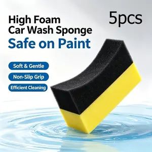 5-Piece Large Absorbent Car Sponge Set, Multi-Functional Foam Cleaning Cotton, Vehicle Body Washing and Maintenance Tools