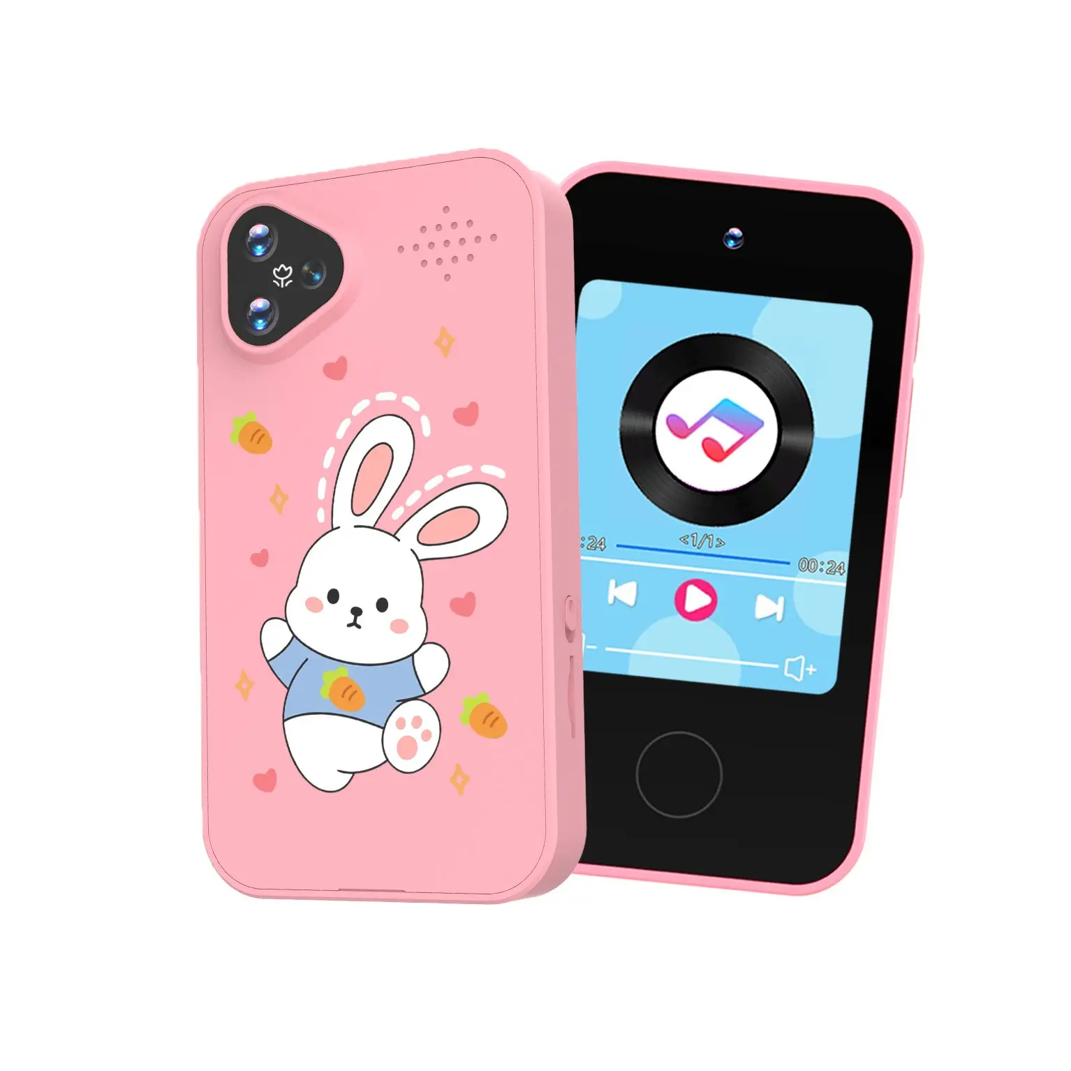 Kids Phone Toys, Touchscreen HD Dual Camera, Birthday Gifts for Boys 4+, Travel Toy with Lanyard, Halloween Christmas Gift