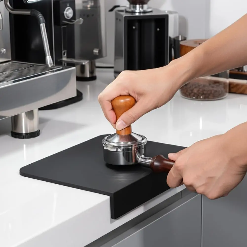 Coffee Tamper Mat,  Espresso Tamping Mat , Heat Resistant Non-Slip Coffee Tamper Tamp Station Barista Portafilter Coffe e Machines Accessory Barista Tools