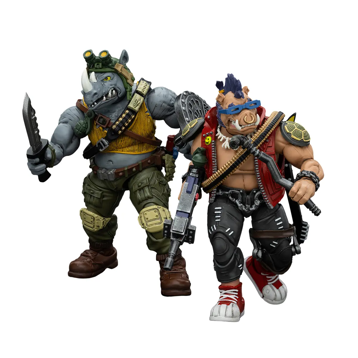 HiPlay JOYTOY TMNT Action Figures Collection Scale 1/18 – Bebop (JT8476) / Rocksteady (JT8469)