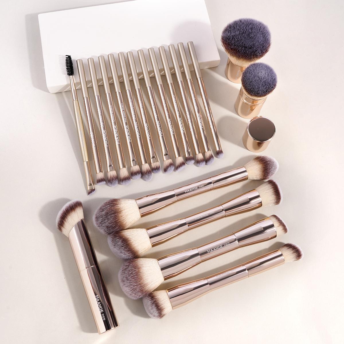 Makeup Brush Set with Storage Bag for Gift, 20pcs/set Professional Makeup Brush with Soft Bristles, Multifunctional Makeup Tool for Women & Girls, Cosmetics, Makeup Brush Kit