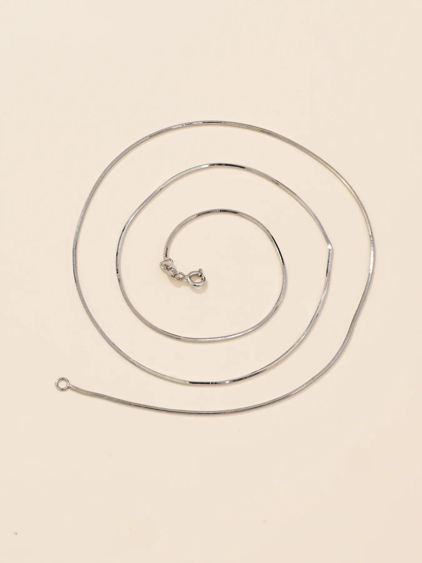 S925 Sterling Silver Chain Necklace, Fashion Jewelry for Party, Daily Clothing Decor, Trendy All-match & Exquisite Jewelry for Birthday Gift, Minimalist Chain Necklace