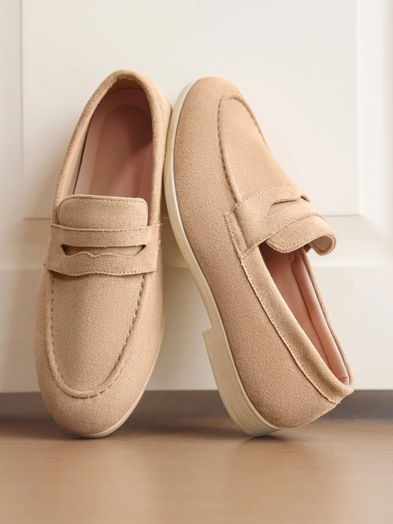 Fashion Trendy Penny Loafers for Men, Slip-On Casual Shoes, Lightweight Dress Loafers, Comfort Daily Footwear, Suitable for Business Office, City Walking, Weekend Travel, Casual Dating & Outdoor Strolls, Easy Slip-on Design for All-Day Wear