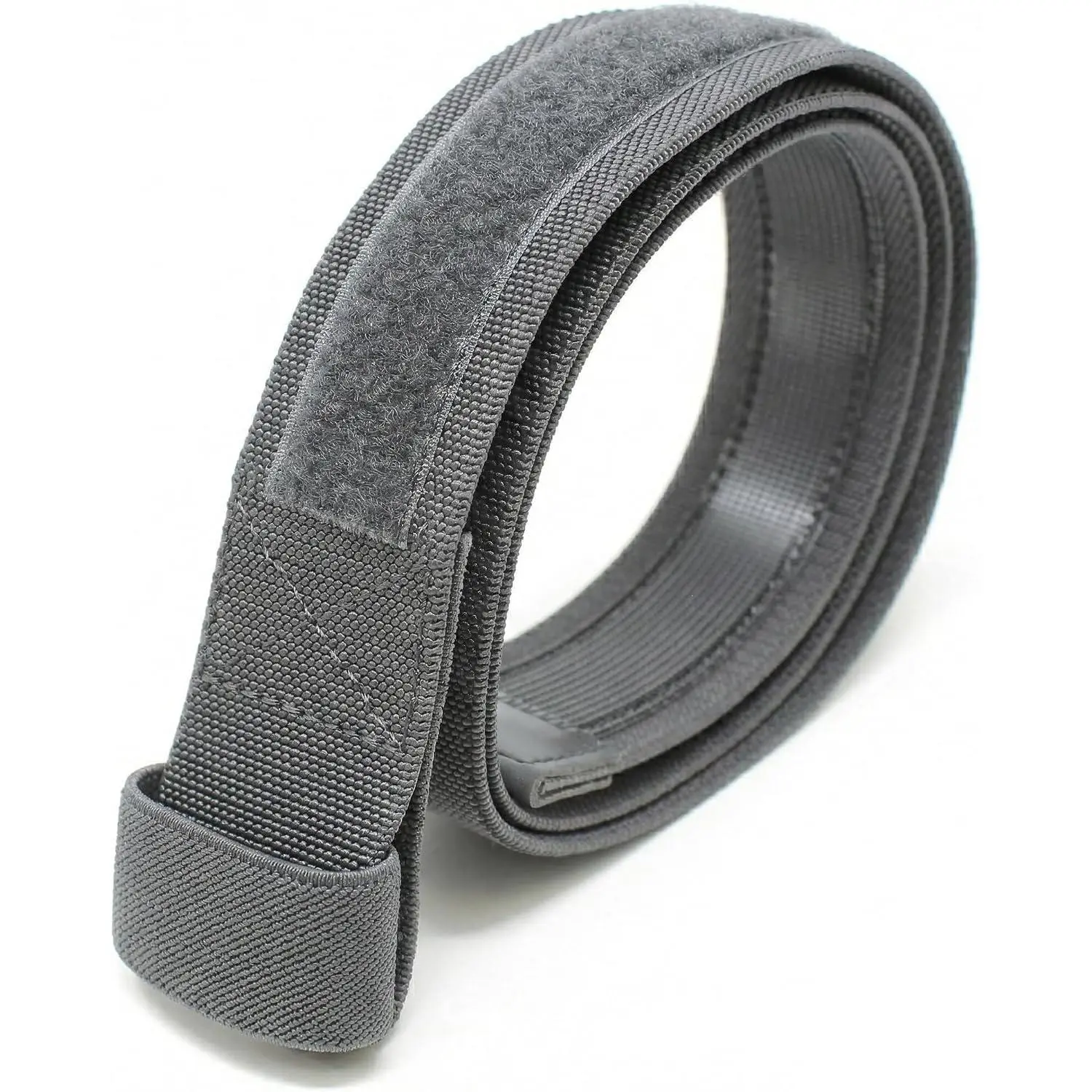 Flexible Nylon No Scratch Flex Web Belt - Buckleless Hook and Loop Closure | No Buckle No Metal and TSA Approved