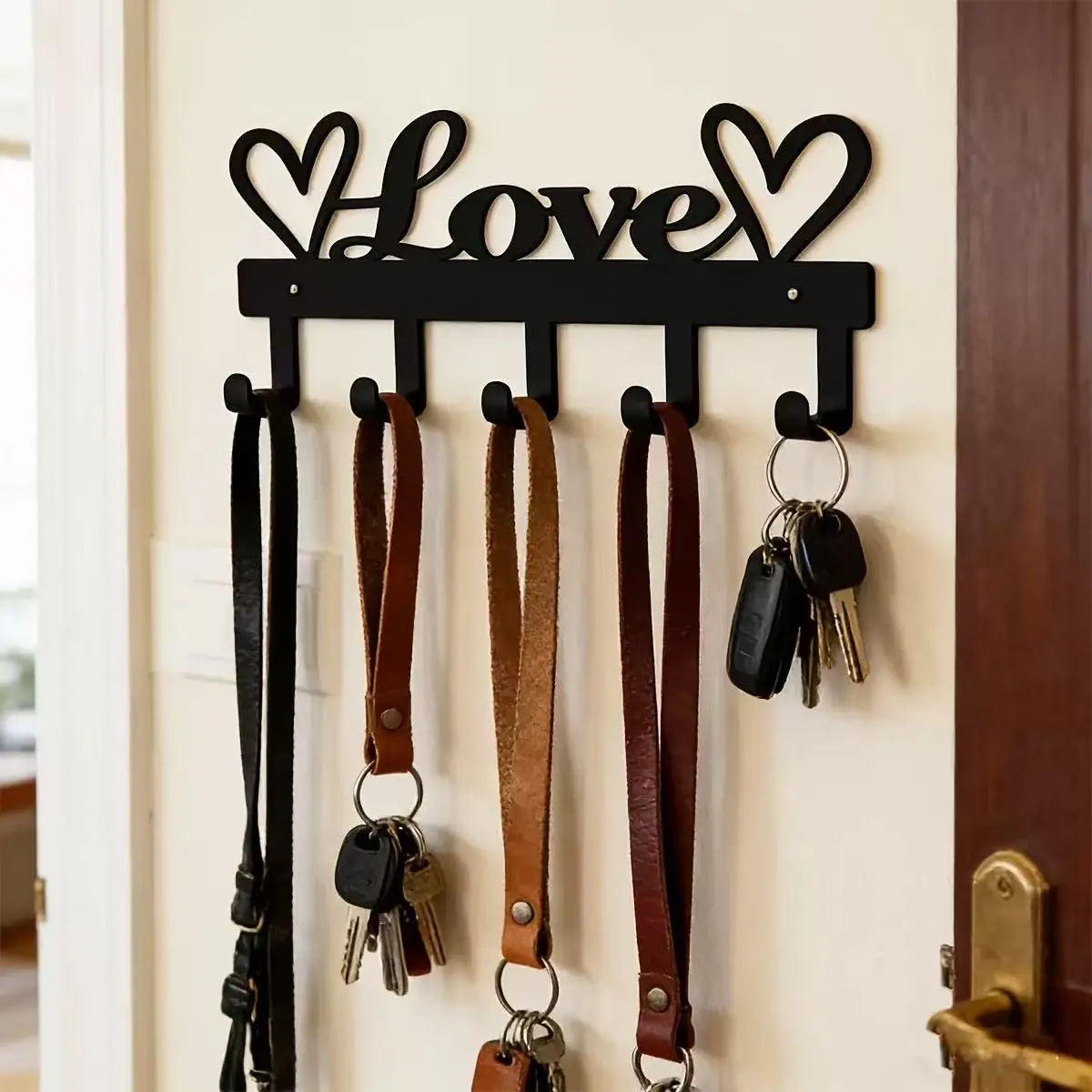 Iron Decorative Hook, Home Decoration Hook, Home Organizer Hook, Key Holder, Storage Hook, Multi-Functional Iron Hook, Space-Saving Tool for Entryway, Kitchen Wall, Convenient Hook