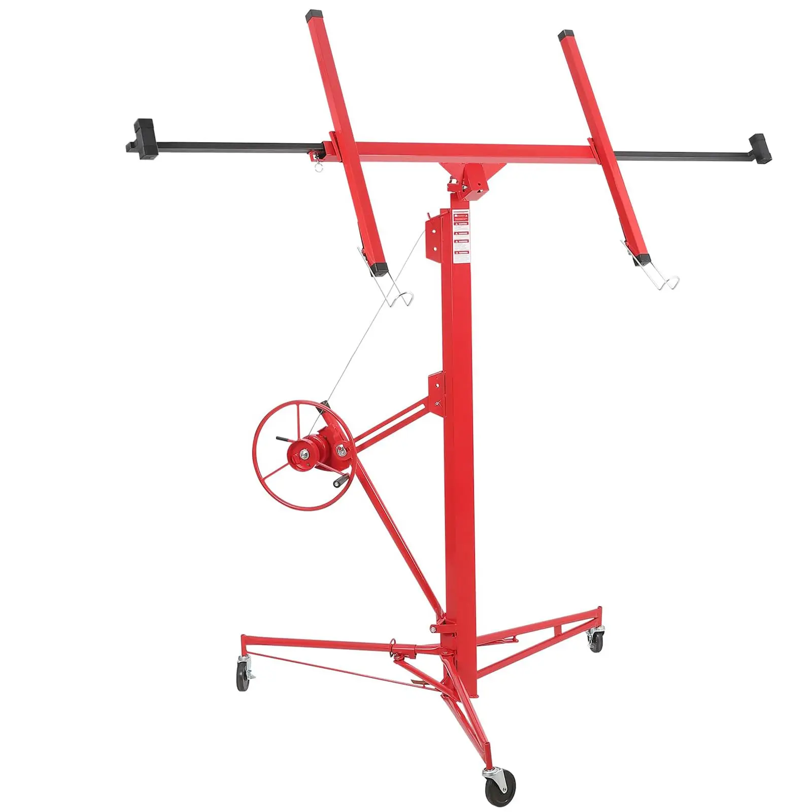 Gaomon 16FT Heavy Duty Drywall Lift, Panel Hoist for Ceiling and Wall Installation, 150lbs Capacity Sheetrock Lifter with 360° Rotation, Lockable Wheels, for DIY Home Renovation
