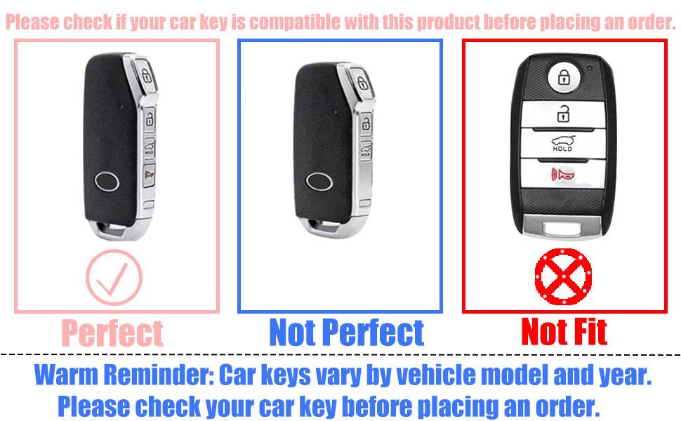 Key Fob Cover with Diamond Keychain Car Key Holder Compatible with Kia 2020-2022 Soul 2019-2021 Forte 2020-2021 Telluride K5 2021-2022 Seltos NIRO Sportage Sorento for Women (Pink-Heart)