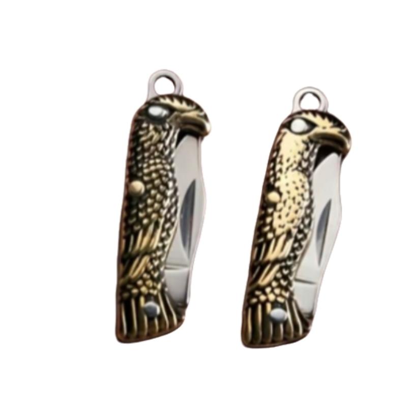 Practical Pocket Knife, mini small tools/pocket tools, copper eagle handle, ultra-small Edc multi-functional tool, for daily household use, perfect keychain accessory, Portable Hand Tool. Want to buy now!
