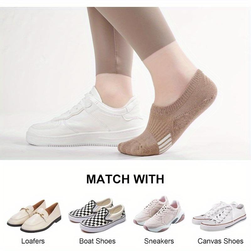 6Pairs/Pack No Show Socks Womens Cushioned Low Cut Athletic Hidden Liner for Sneakers Ankle Invisible Running Socks Womenswear SpringStatements