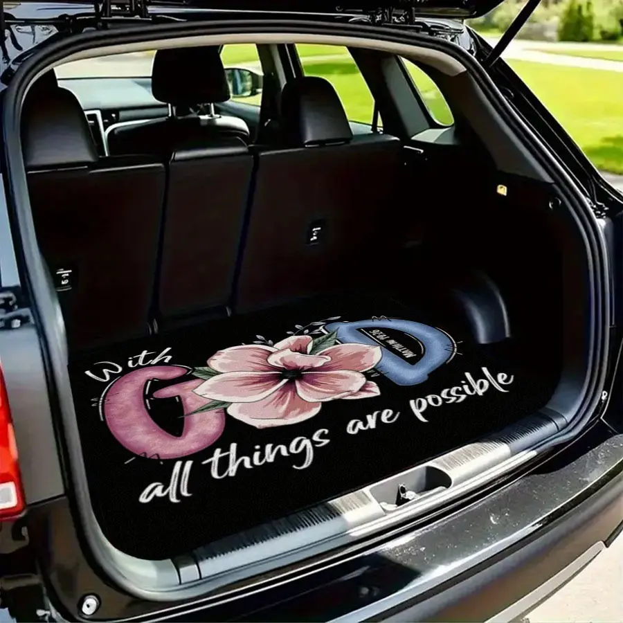 Dust-Proof Easy-Clean Car Trunk Mat, Elegant Interior Design, Unique Print, Universal Fit, Enhances Vehicle Style, Perfect Gift, All-Season Use