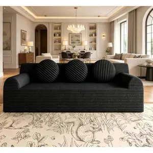 71" Corduroy Deep-Seat Sofa - No Assembly Required, Ideal for Living Room & Bedroom, Indoor Furniture Sofa Set (1pc)