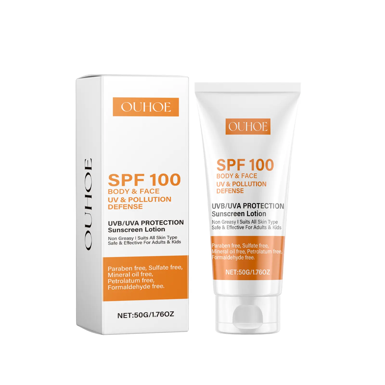 Facial Lotion Mild UV Shield Sunburn Relief Anti-Wrinkle Skincare Moisturizer