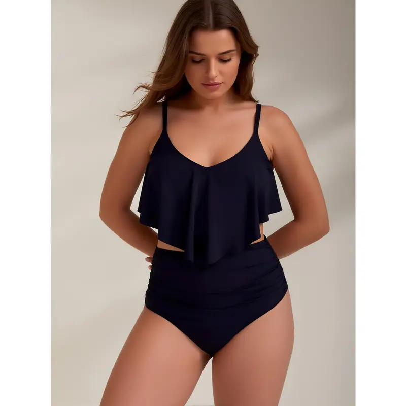 BlushHub Sexy High Cut Bikini Set, Summer Hot Girl Style, Low Back & Slim Fit Beachwear