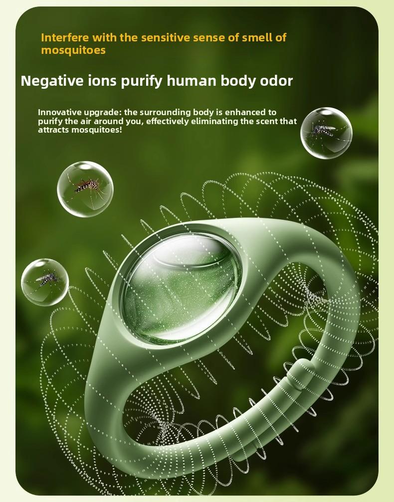 Refreshing Mosquito Repellent Wristband, Powerful Anti-Mosquito Bracelet for Adults & Kids, Waterproof Portable Design for Outdoor Camping Hiking Travel, Long-Lasting Insect Protection, Skin-Friendly Deet-Free Essential Oil Bracelet