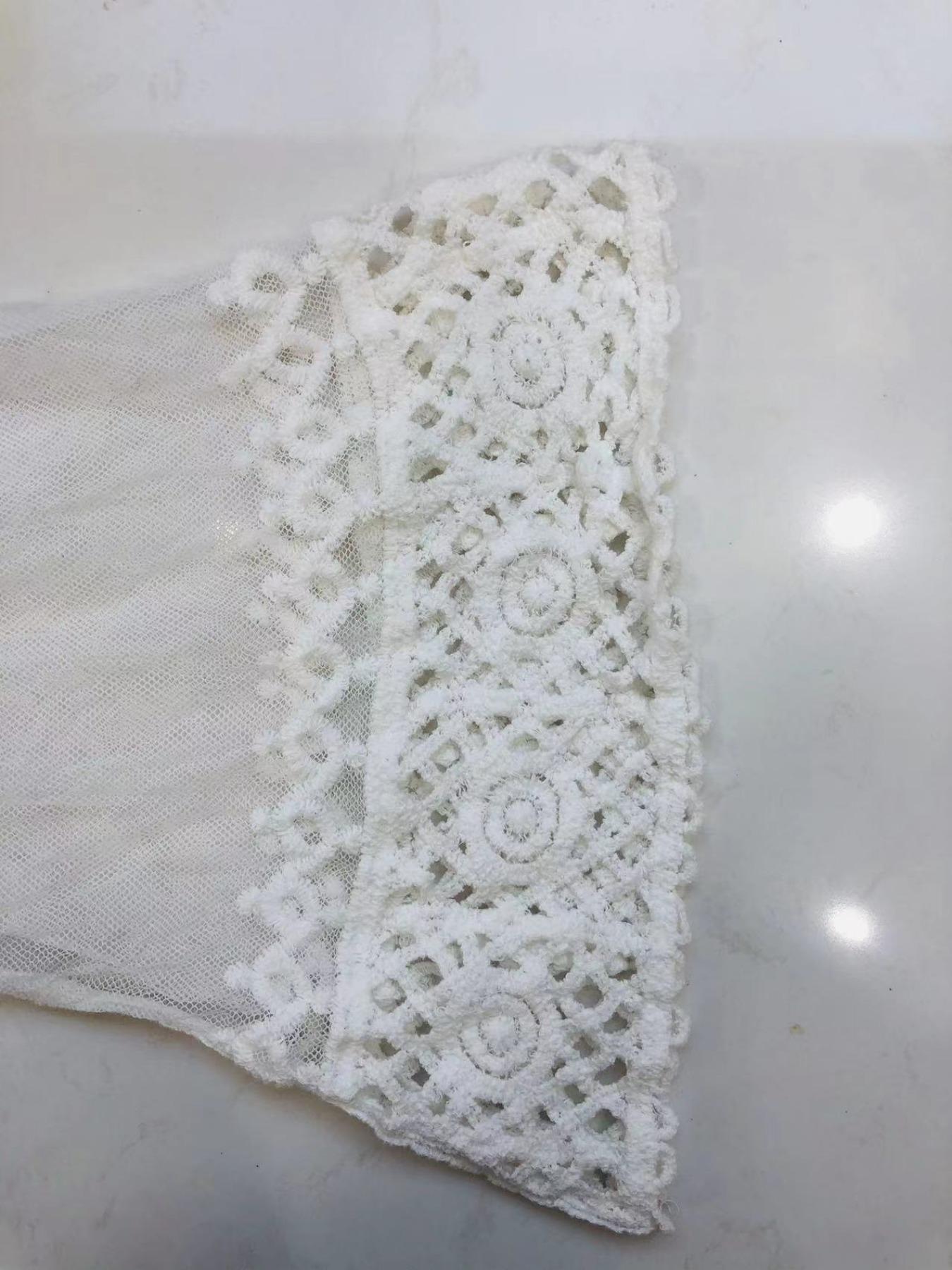 Women's Solid Sheer Dress, Boho 3/4 Sleeve Cover Up Dress, Swimwear Cover Up for Beach Holiday Vacation, Ladies Clothes for All Seasons