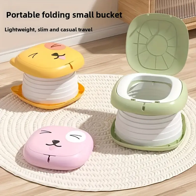 1 Foldable Portable Toilet Seat with Absorbent Pad - Heavy-Duty Compact Camping Toilet, Lightweight Travel Potty, Suitable for RV, Camping, Potty Training, Outdoors - Foldable Design, Ideal Gift for Christmas, Halloween, Thanksgiving