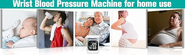 Wrist Blood Pressure Monitor 2026 Upgraded Digital BP Machine with Tri-Backlit Display, Automatic Wrist Blood Pressure Monitor Pulse Rate Monitoring, USB Rechargeable, 2x99 Memory Readings