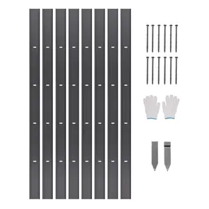 【DealsForYouDays】VEVOR Metal Landscape Edging, 8 Packs 72 in Rust-Resistant Aluminum Alloy Landscape Edging, Bendable Garden Edging Border, Heavy Duty Lawn Edging Fence for Flower Bed Yard Pathway