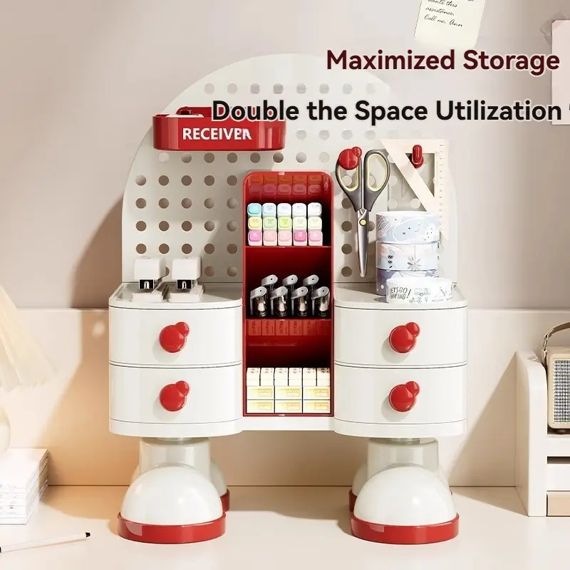Space‑Saving Compartment Drawer Organizer, Desktop Storage Box for Home Office Small Gadgets, Multi‑Functional Desk Tidy Holder