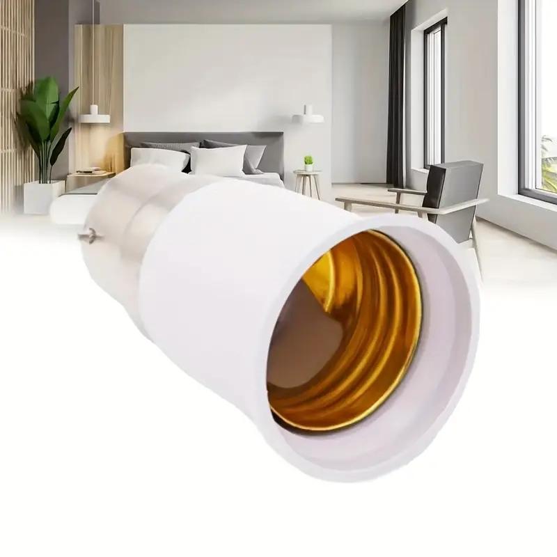 High-Quality B22 to E27 Lamp Socket Adapter for Lighting Fixtures,Bulbs & Lamp, Electrical Appliances Sturdy Bakelite Material,Durable Electrical Wood Material, B22 Base for Lamp Holder Adapter , Flexible Arm for Easy Home and Office Use