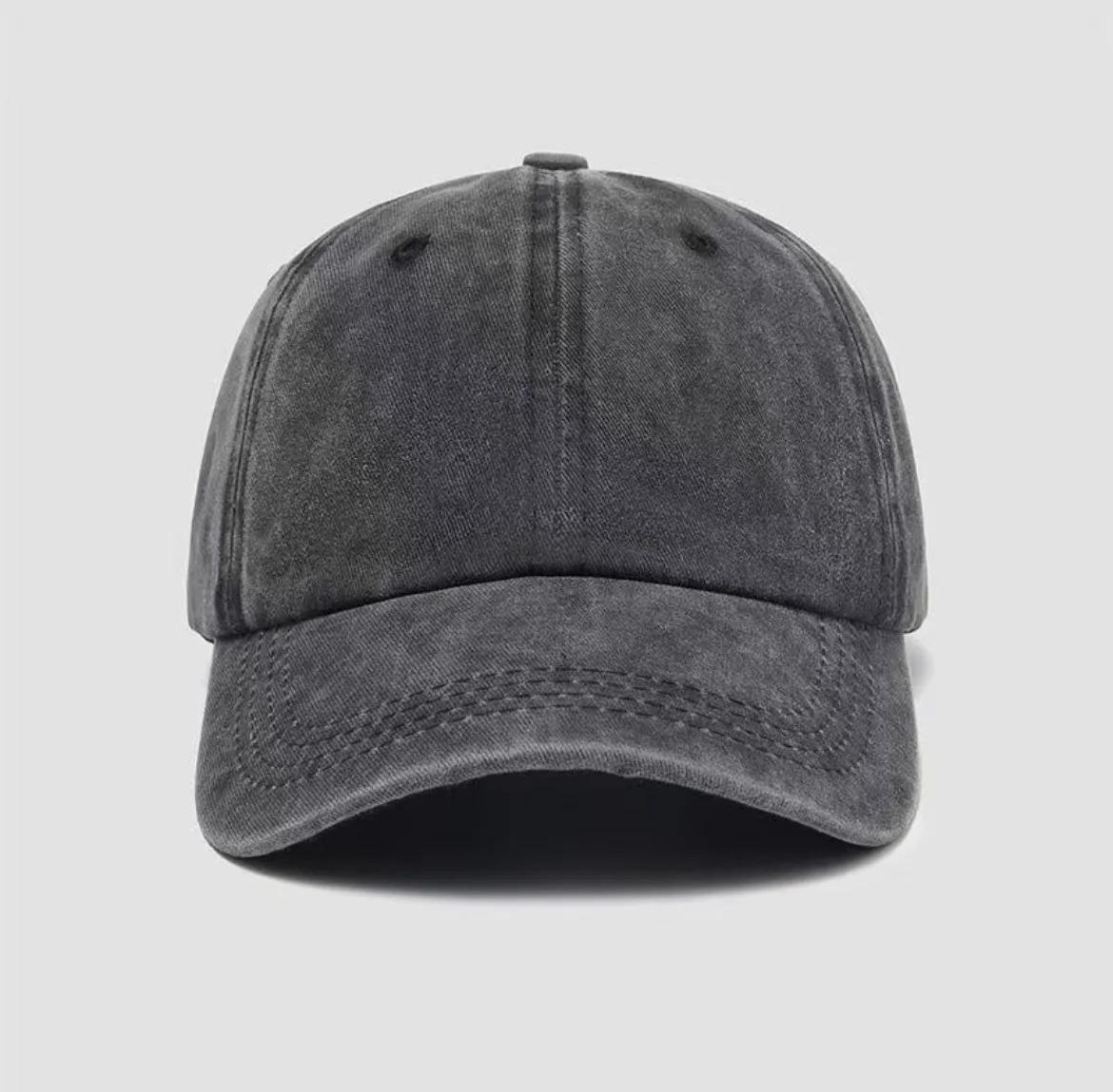 Water washed old duckbill cap, spring and summer soft top, retro curved brim, versatile casual outdoor baseball cap