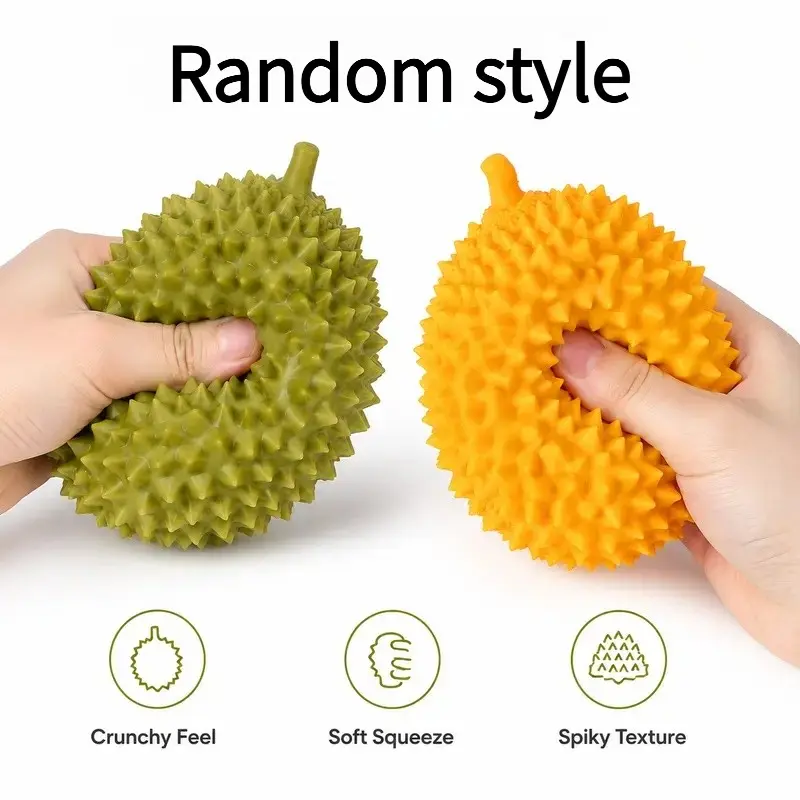Funny Stress Relief Durian Squeeze Toy, Slow Rebound Relaxation Toy, Soft Healing Pressure Relief, Kids Birthday Gift, Classroom Reward Prize, Slow Rebound Squishies