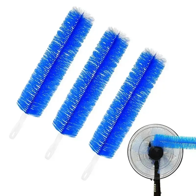 3 Pack Flexible Microfiber Brush Head, Reusable Dust Cleaner Wand, Multi-Surface Cleaning Duster, Washable Design, Great for Ceiling Fans, Window Curtains, Air Vents & Car Interior