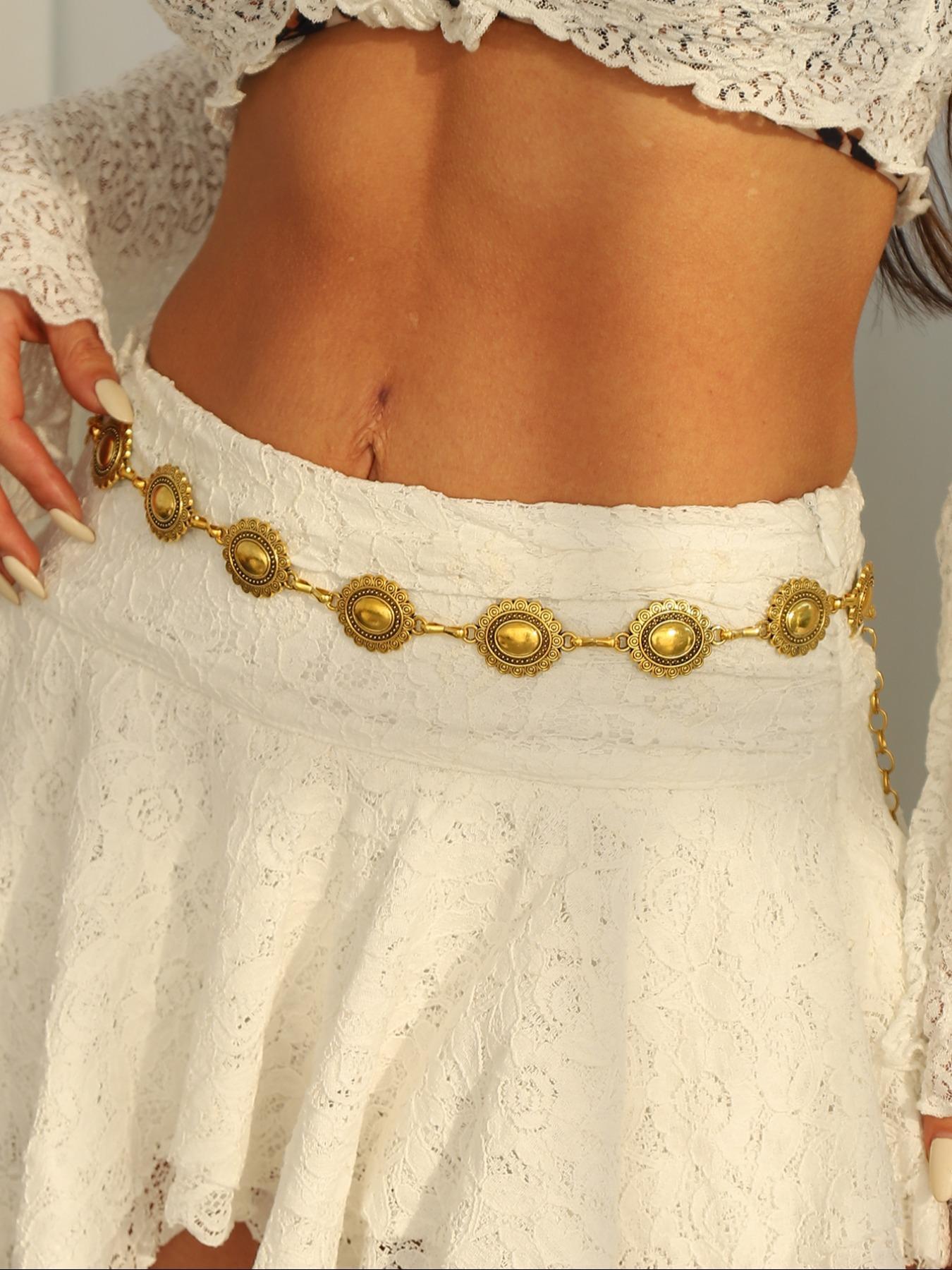 Women's Vintage Layered Waist Chain, Boho Style Vintage Body Jewelry for Party, Daily Clothing Decor, Trendy All-match & Exquisite Jewelry for Birthday Gift