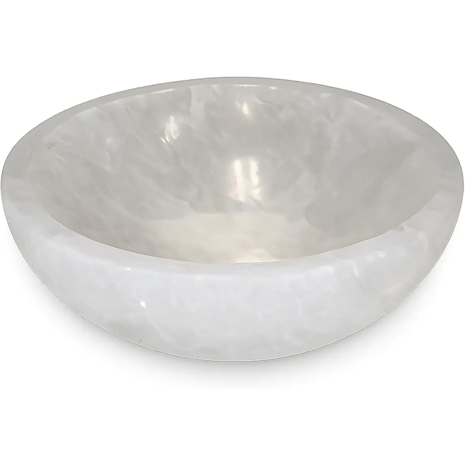 Selenite Crystal Bowls for Smudging, Healing, Recharging Crystals | Pure Selenite Smudge Bowl & Crystal Charging Station Ethically Sourced in Morocco (3 Inch)