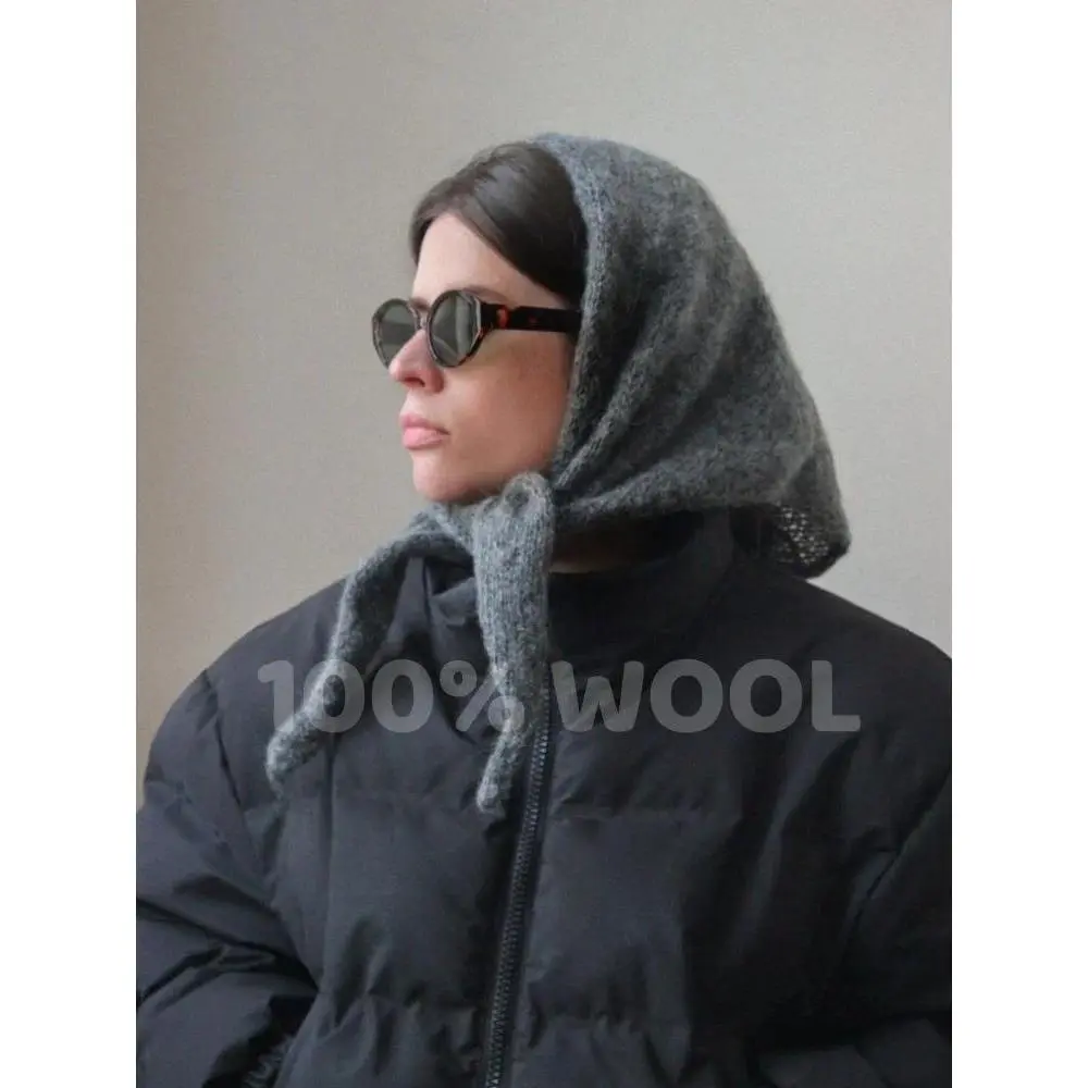 100% Wool Winter Scarf For Women Long Warm Cashmere Scarves Hijab Solid Lady Shawl Wrap Female Pashmina Bandana Head Scarfs New