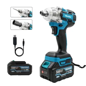 1/2 Inch Cordless Impact Wrench, 2-In-1 Brushless Wrench and Screwdriver, Battery and USB Powered, Ideal for Car Repair and Home Projects
