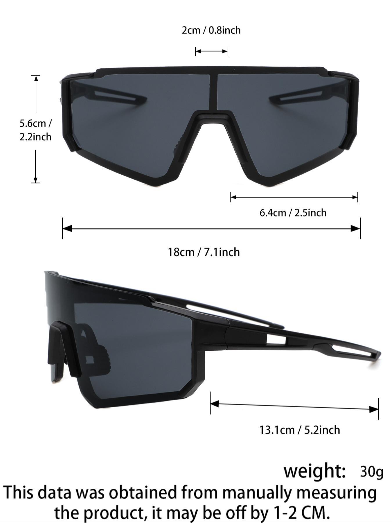 Unisex Shield Sunglasses, Trendy Oversized Sunglasses, Fashionable Sunglasses for Biking, Cycling and Outdoor Sports