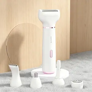 5-In-1 Women's Electric Hair Removal Kit, USB Rechargeable, Water Washable, Full Body Shaving, Perfect Gift for Birthday and Qixi Festival