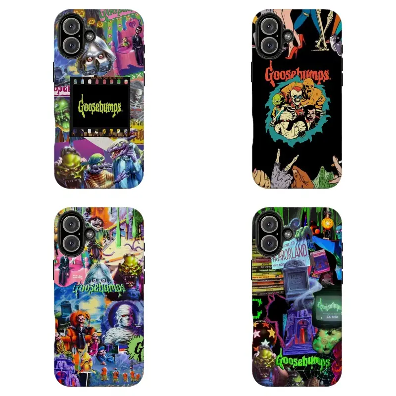 Retro Goosebumps Horror Collage Phone Case,For iPhone 11 12 13 14 15 16 17 pro max for Samsung S26 S25 S24 S23 S22 S21 phone Cases,Gifts For Fans Men Women,phone cases