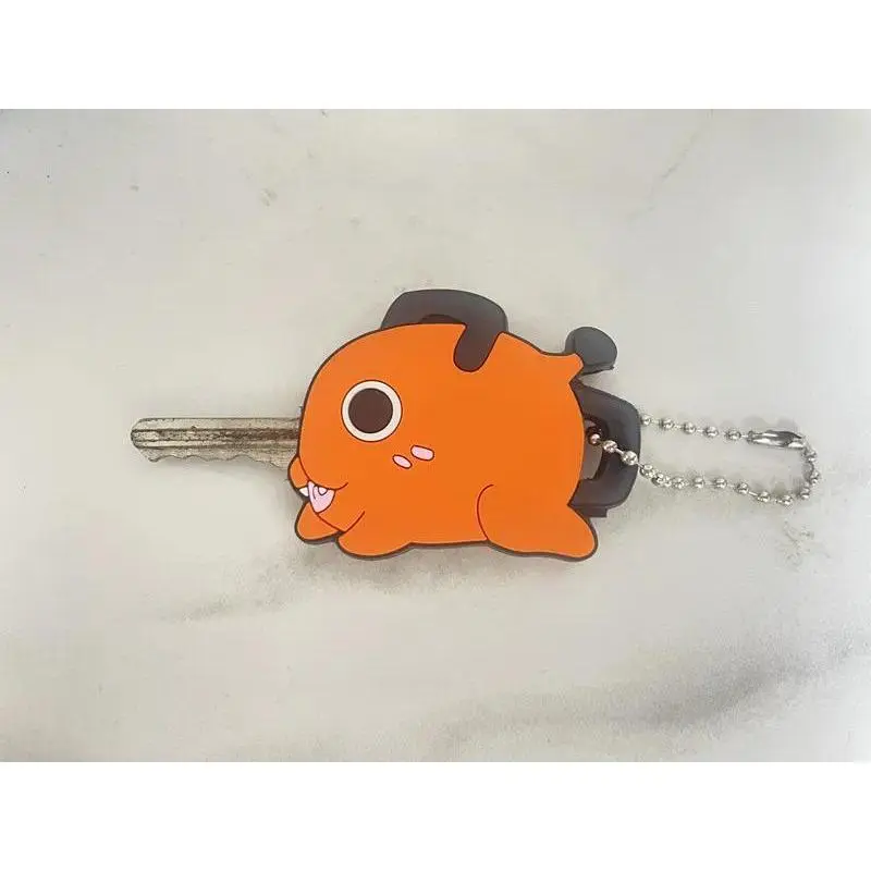 Anime Chainsaw Man Pochita Cartoon Key Cover  Case Accessories Cute Key Chain Keychain for Girls key covers for house keys