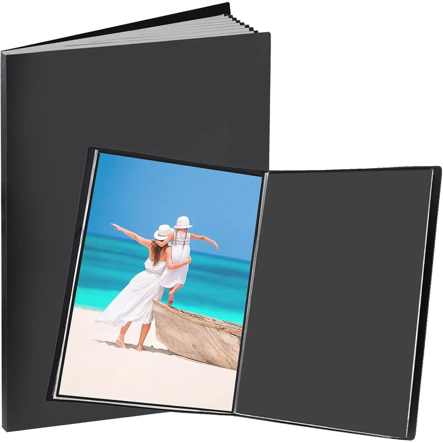 Large 18"x24" Art Portfolio Heavy Duty Binder with Plastic Sleeves, Portfolio Folder with 30 Clear Sheet Protectors, Display 60 Pages, Poster Binder， (large（18x24）)