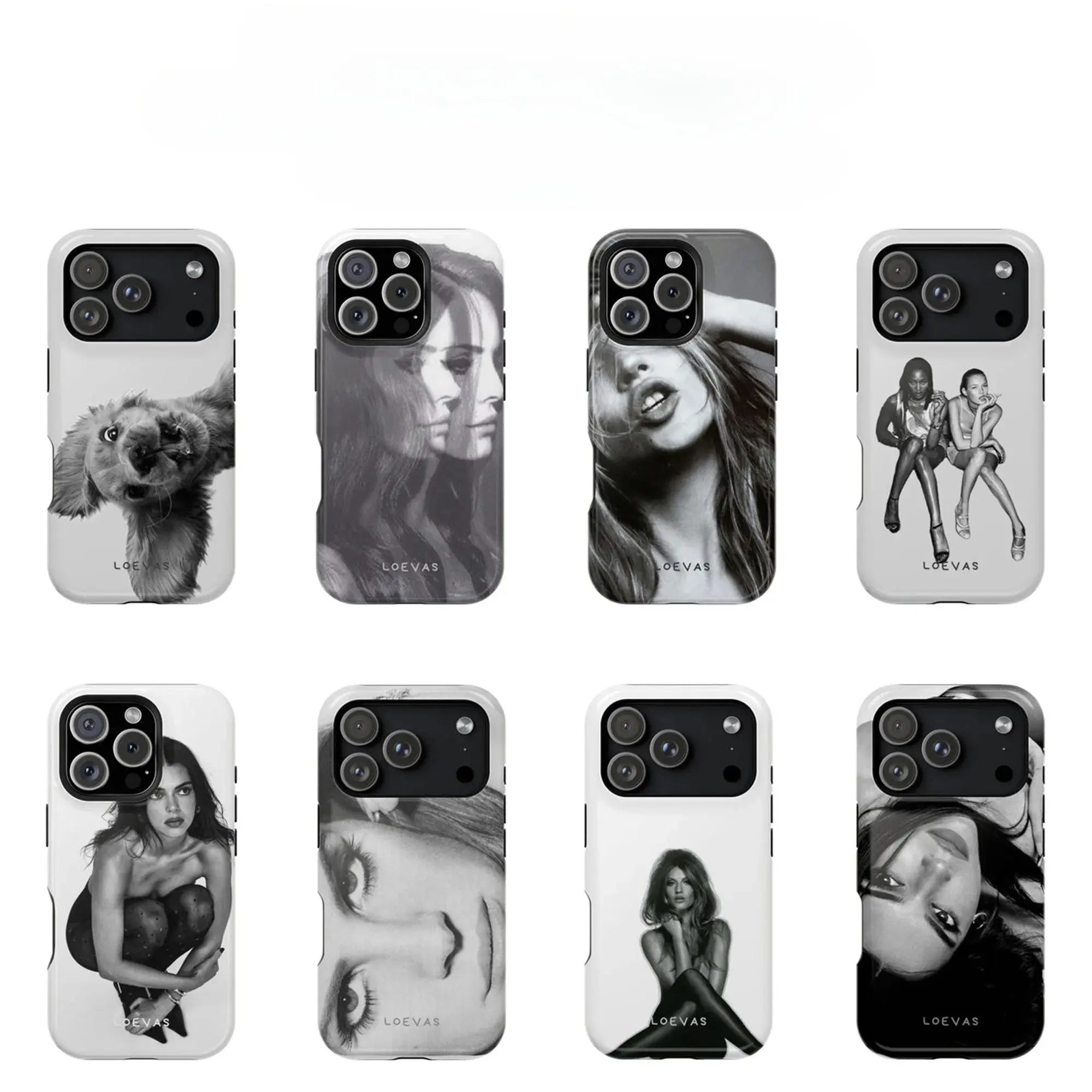 Luxury Artistic Portrait Dual-Layer Phone Case – Compatible with iPhone 11–17 Pro Max/Plus and Samsung Galaxy S23–S25 Series