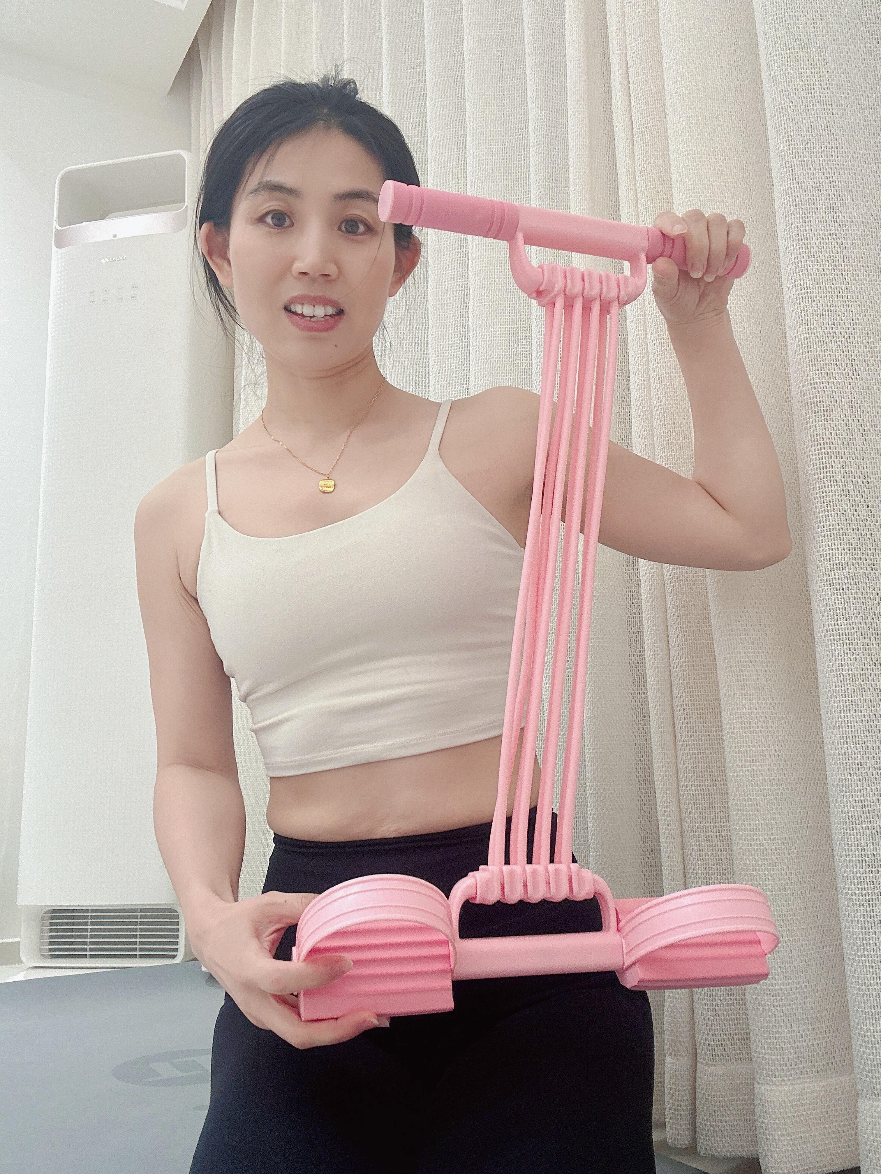 3-in-1 Pedal Resistance Band, Multifunctional Elastic Fitness Rope for Home Gym & Daily Full-Body Workouts