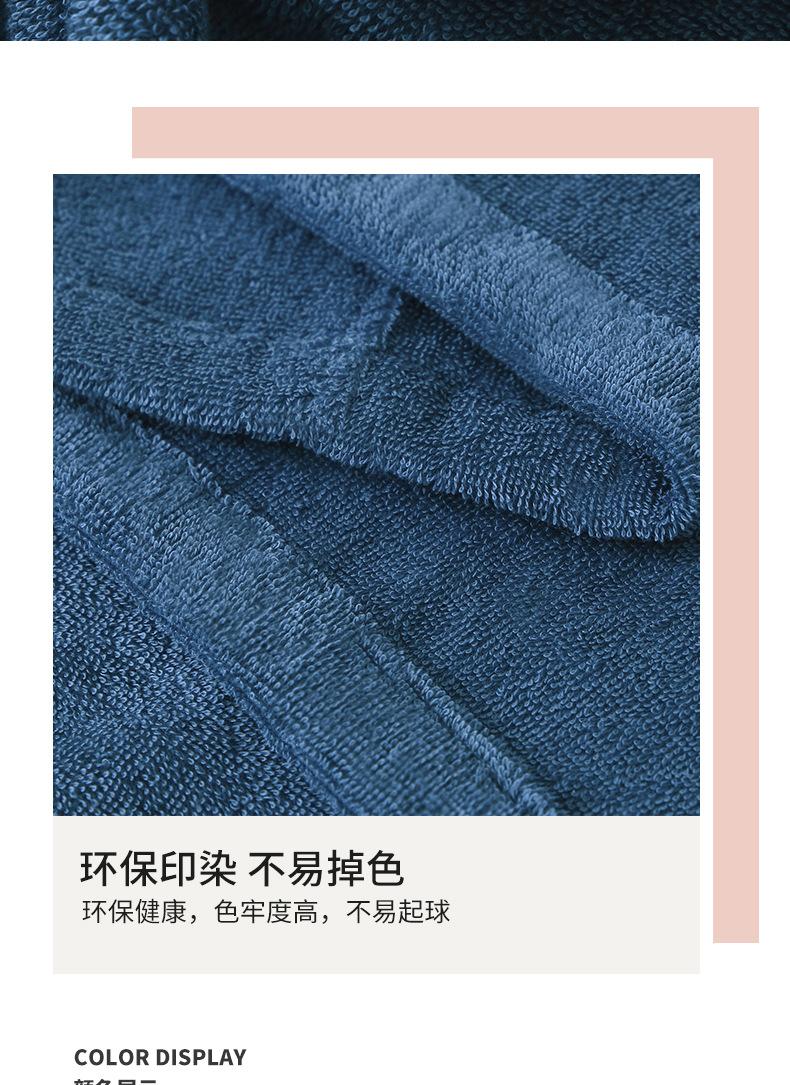 Hotel pure cotton bathrobe, spring and autumn towel material pajamas for women, all-cotton long style, soft, absorbent, quick-drying bathrobe with logo