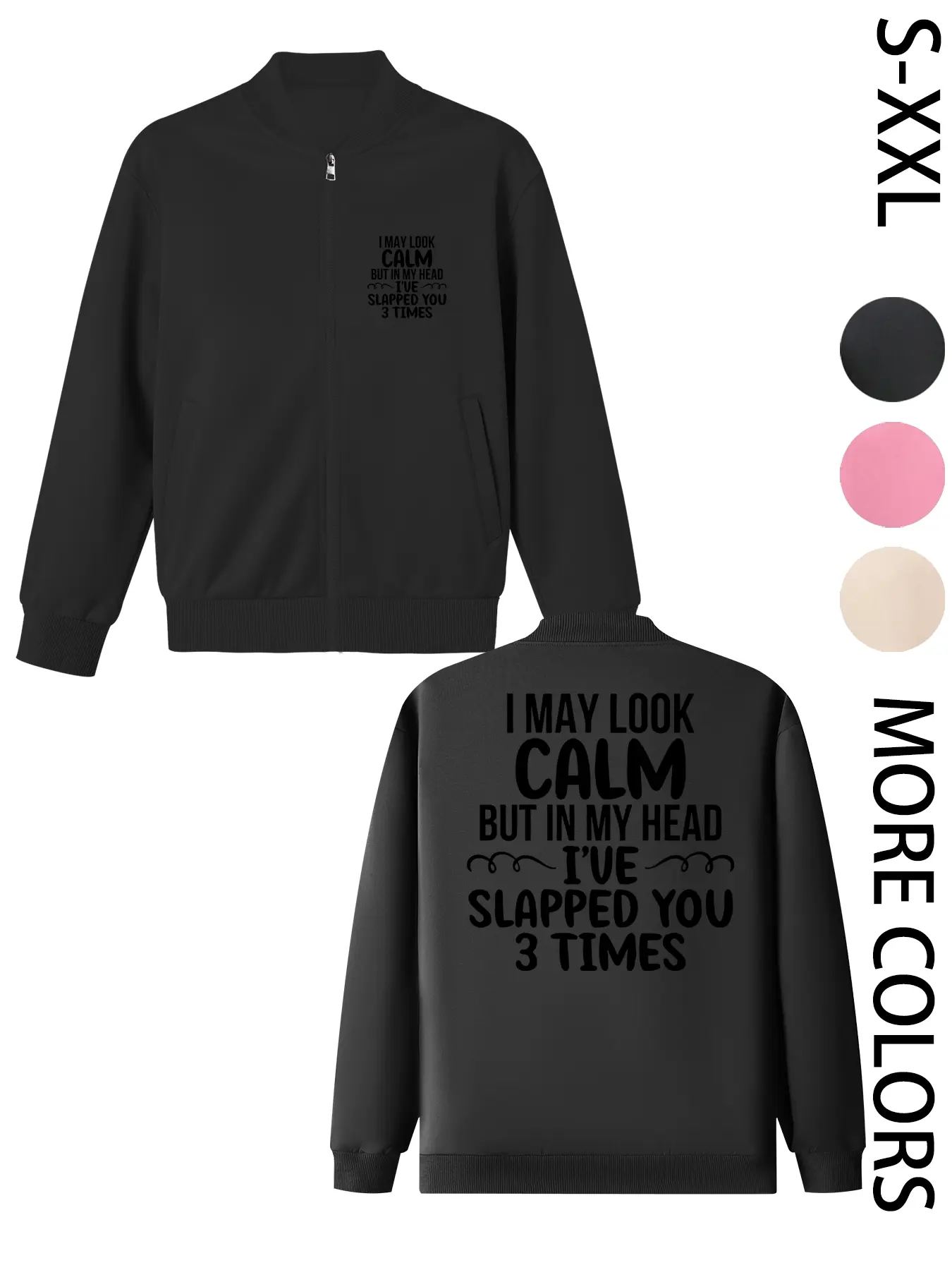Skull on Book Women's Printed Zip Long-Sleeve Jacket, 4-Season Casual Long-Sleeve Bomber Jacket, Fashionable Outerwear for Daily Wear & Outdoor Activities - Layering Style