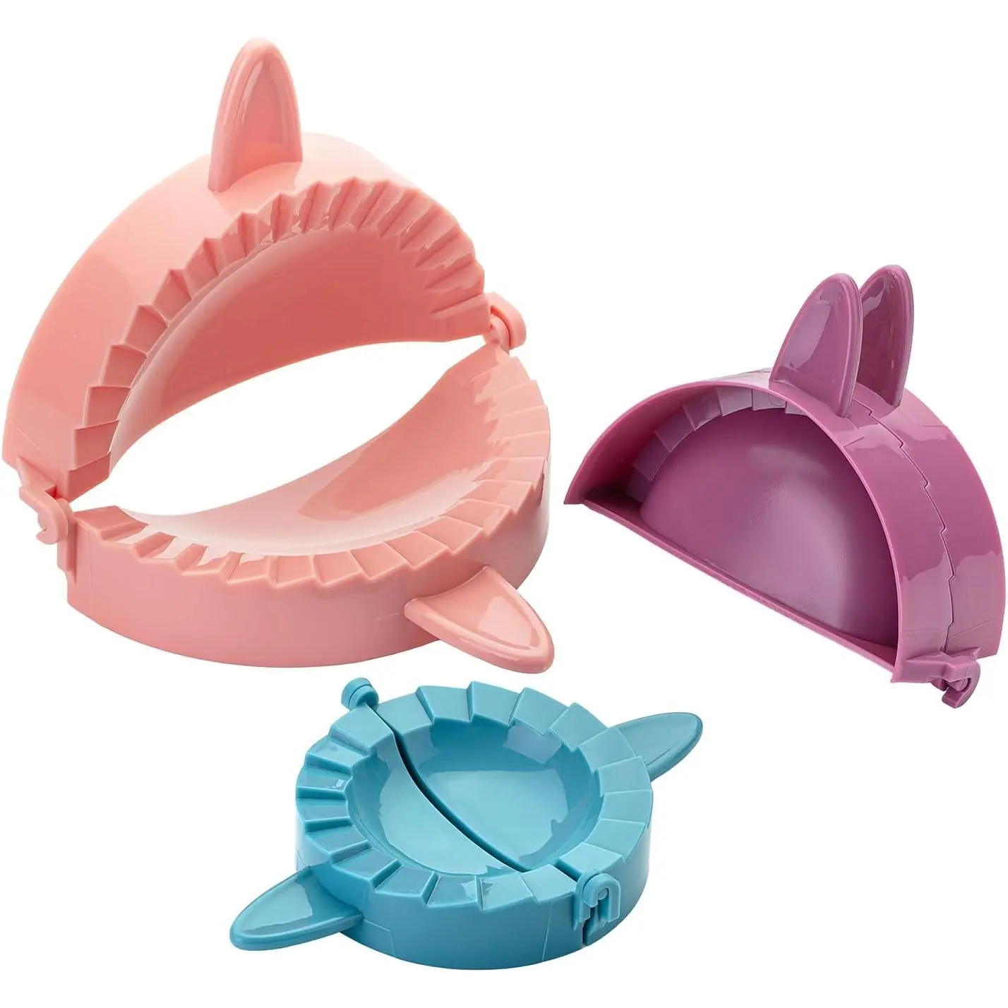 BTT- Dough Press Set, 3 Pck, Dumpling, Empnd, Pstry nd Turnover Press, Hnd Pie Mker, Met Pie