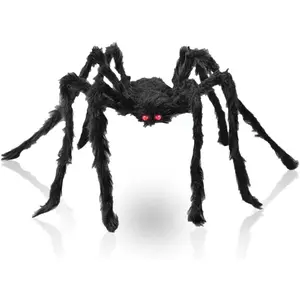 Halloween Decorations Big Spider 4.9 Ft Black Soft Hairy Scary Spider Fake Large Pops for Halloween Outdoor Yard Partyfidget toys