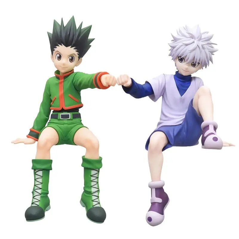 12cm Anime Hunter Killua Zoldyck Figure Pvc Hunter Aciton Figure Killua Figurine Gon Freecss Model Car Ornaments Gifts 12CM